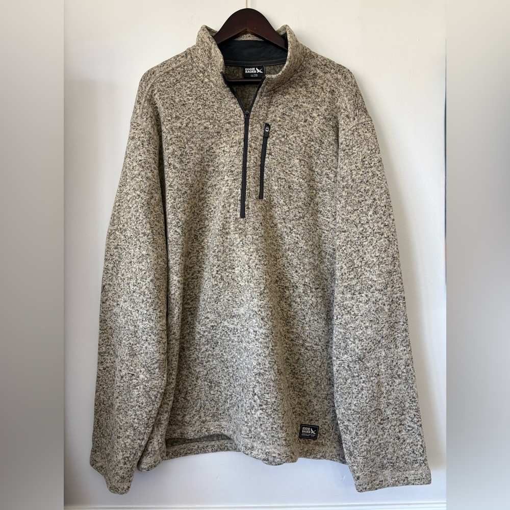 Eddie Bauer Convector 1/2 Zip Sweater Pullover Jacket Quarter Zip Size Tall T2XL